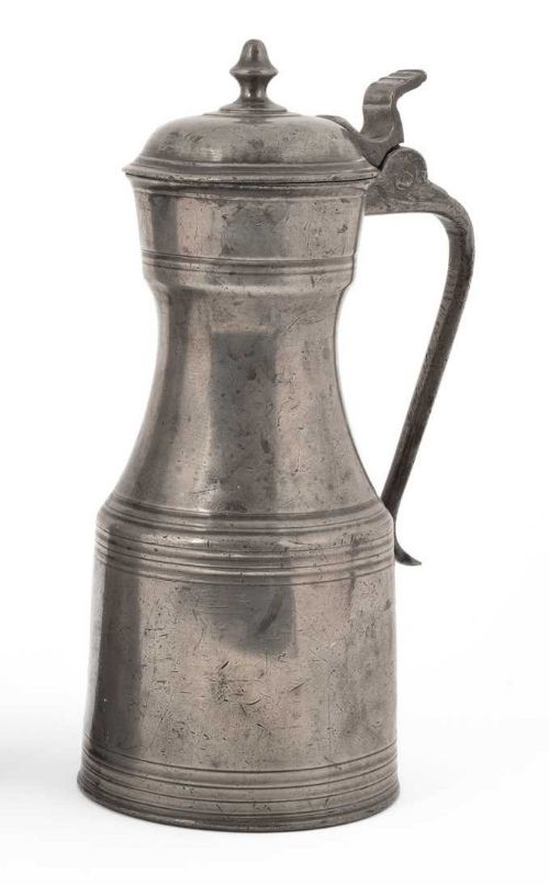 antique scottish pewter crested tappit hen scot's pint capacity circa 17801800